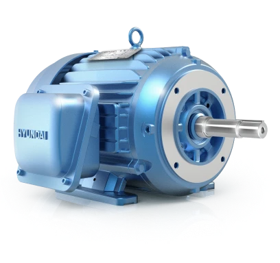 HD Hyundai Electric JM close-coupled pump motor with integral pump shaft