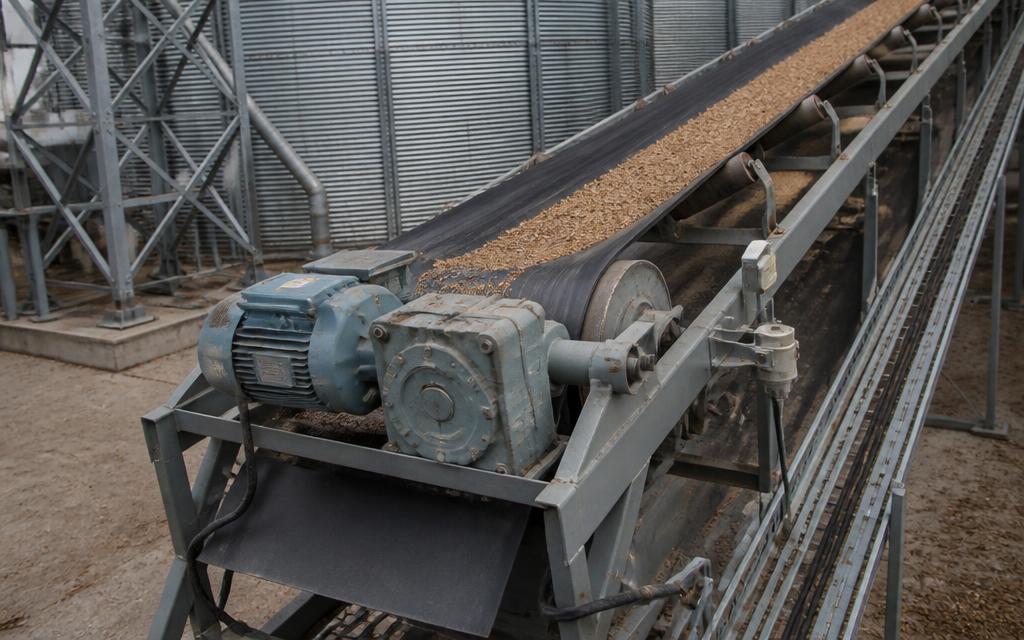Conveyors application driven by an electric motor